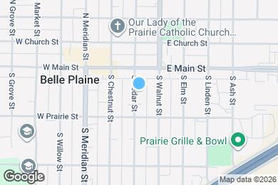 Map image of the property - 127 S Cedar St