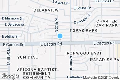Map image of the property - 2722 E Cactus Rd