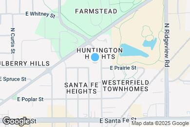 Map image of the property - 1039 E Huntington Pl
