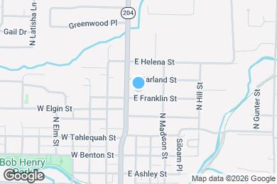 Map image of the property - 207 E Franklin St