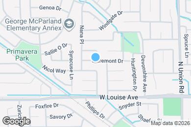 Map image of the property - 1542 Claremont Dr