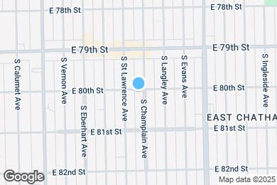 Map image of the property - 8000 S Champlain Ave