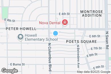 Map image of the property - 4321 E 6th St