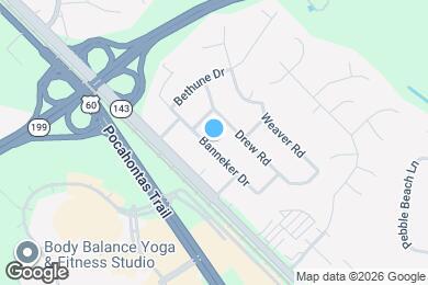 Map image of the property - 136 Banneker Dr