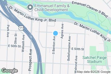 Map image of the property - 4911 S Benton Ave