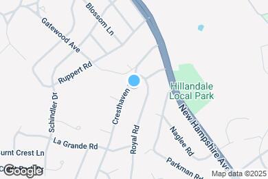 Map image of the property - 1253 Cresthaven Dr