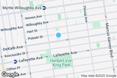 Map image of the property - 727 DeKalb Ave