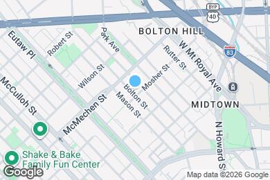 Map image of the property - 1505 Bolton St