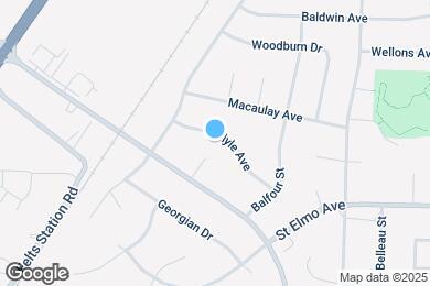 Map image of the property - 1733 Carlyle Ave
