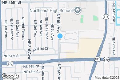 Map image of the property - 5260 NE 6th Ave