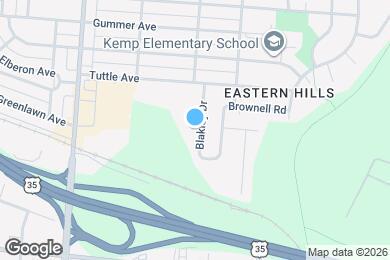 Map image of the property - 1105 Blakley Dr