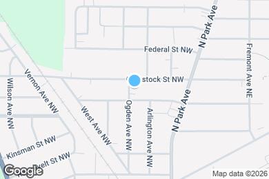 Map image of the property - 1734 Ogden Ave NW