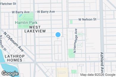 Map image of the property - 1835 W Oakdale Ave