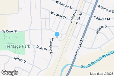 Map image of the property - 316 S Walnut St