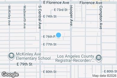 Map image of the property - 1212 E 76th Pl