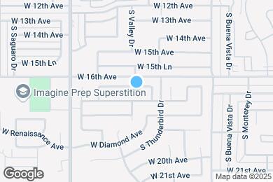 Map image of the property - 1231 W 17th Ave