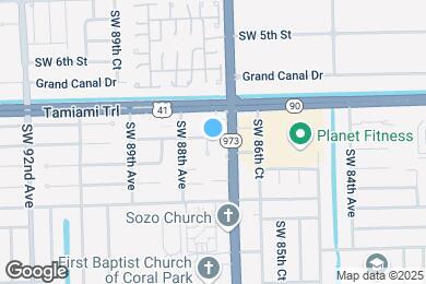 Map image of the property - 955 SW 87th Ct