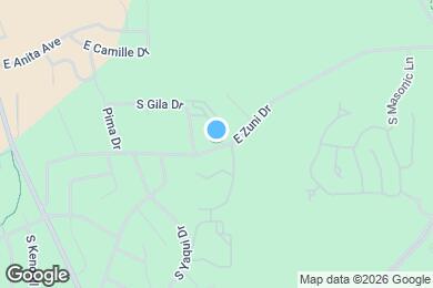 Map image of the property - 676 E Zuni Dr