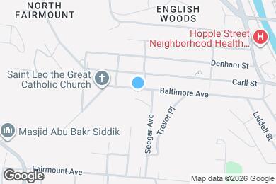 Map image of the property - 1791 Baltimore Ave