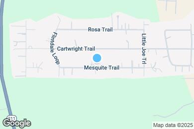 Map image of the property - 15217 Mesquite Trail
