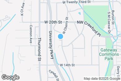 Map image of the property - 1624 N Cherry St