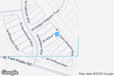 Map image of the property - 8736 W Saguaro Moon Rd