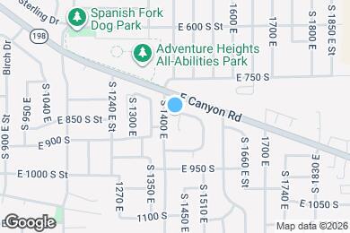Map image of the property - 1412 E 820 S