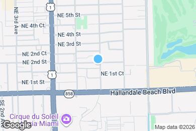 Map image of the property - 916 NE 2nd St