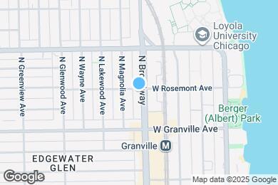 Map image of the property - 6260 N Broadway St