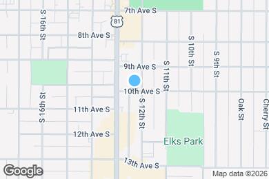 Map image of the property - 1206 10th Ave S