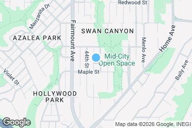 Map image of the property - 2626 Highland Ave