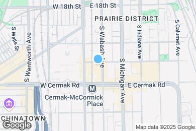 Map image of the property - 2102 S Wabash Ave