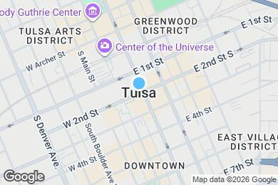 Map image of the property - 1418 S Denver Ave