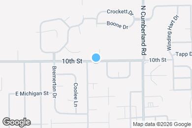 Map image of the property - 11501 E 10th St
