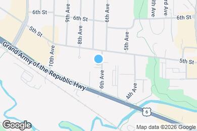 Map image of the property - 416 6th Ave