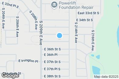 Map image of the property - 20957 East 35th Pl S