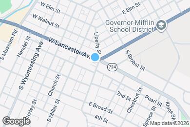 Map image of the property - 6 W Lancaster Ave