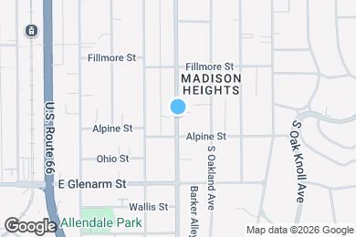 Map image of the property - 914 S Los Robles Ave