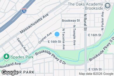 Map image of the property - 2418 E 16th St