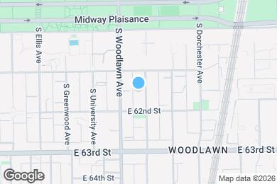 Map image of the property - 6132 S Kimbark Ave