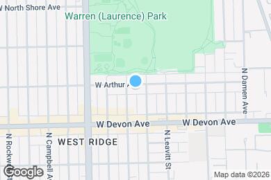 Map image of the property - 2249 W Arthur Ave