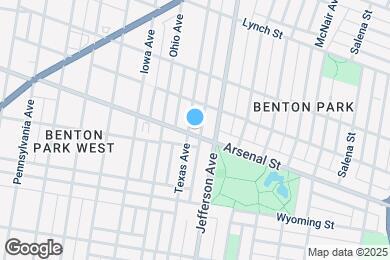 Map image of the property - 2621 Arsenal St