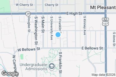 Map image of the property - 1016 S Franklin St