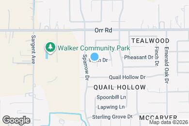 Map image of the property - 238 Wren Dr