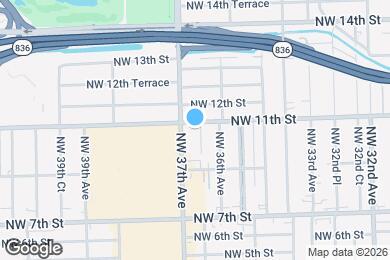 Map image of the property - 1020 NW 36th Ct