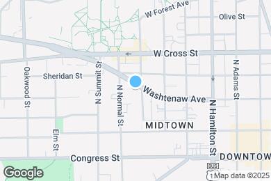 Map image of the property - 703 Washtenaw Ave