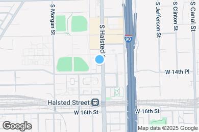 Map image of the property - 1422 S Halsted St
