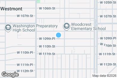 Map image of the property - 1222 3/4-1224 W 109th Pl