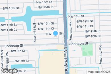 Map image of the property - 8111 NW 10th St