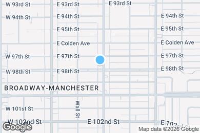 Map image of the property - 9721 San Pedro St